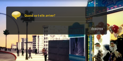 Image of text being inputted and Listen button Image of text being inputted and Listen button