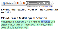 ReadSpeaker Enterprise Highlighting