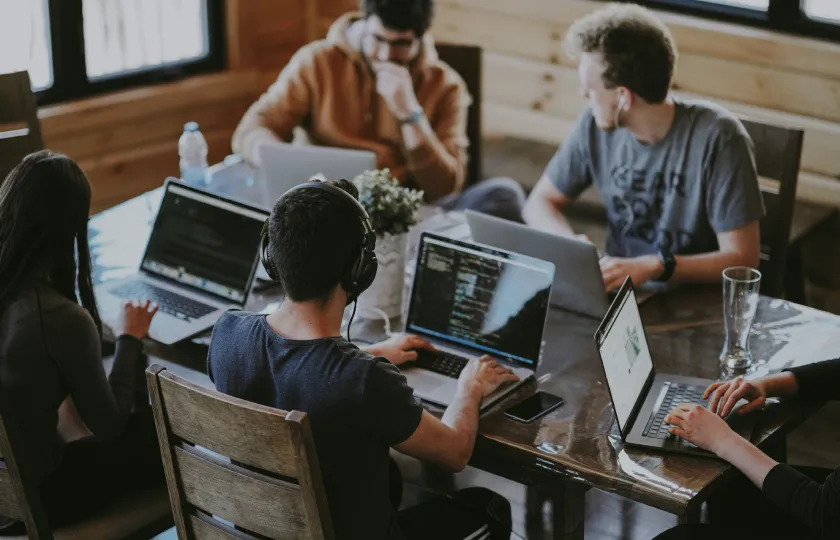 Students working together after the AccessText Network is gone. What now?