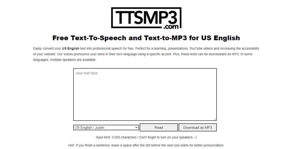 ttsMP3.com - best text to speech online tool