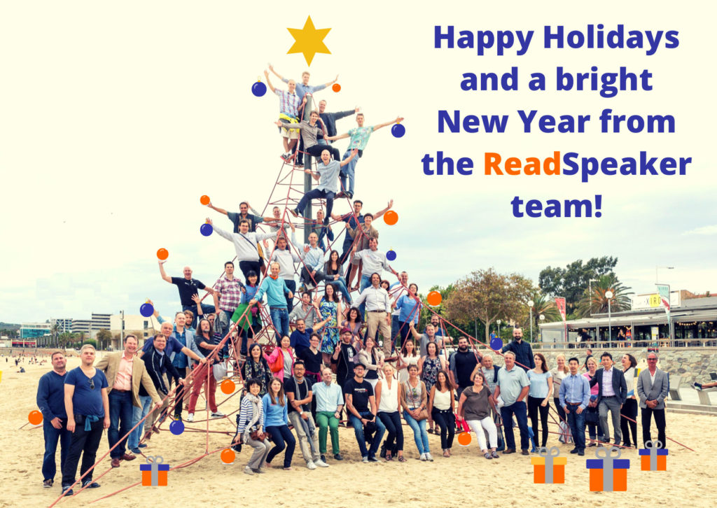 Happy Holidays and a Bright New Year from the ReadSpeaker Team!