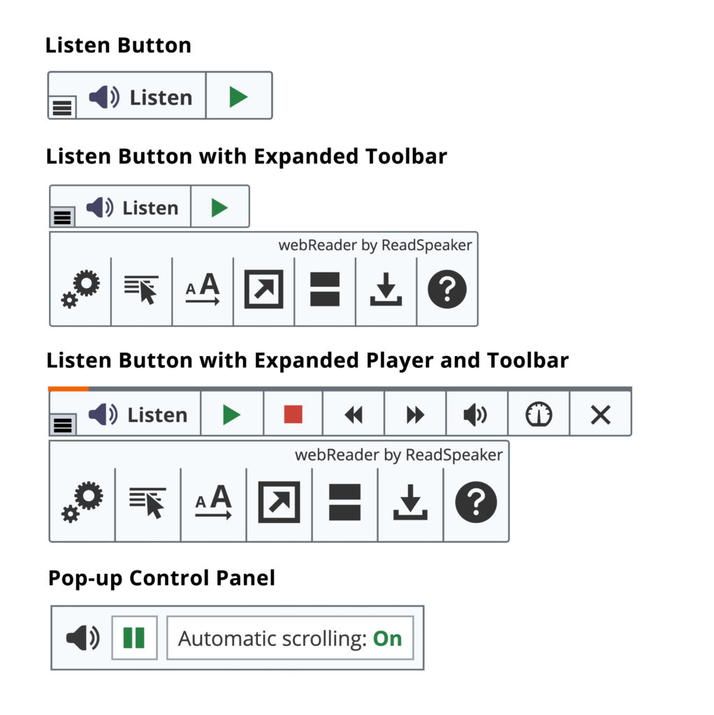 Listen button images