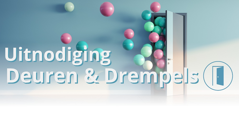 Uitnodigingsplaatje voor Deuren en Drempels