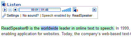 online text to speech with highlighting