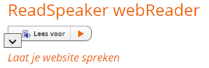 Voorleesknop van ReadSpeaker webReader.