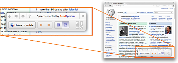 How to Listen to Wikipedia With ReadSpeaker