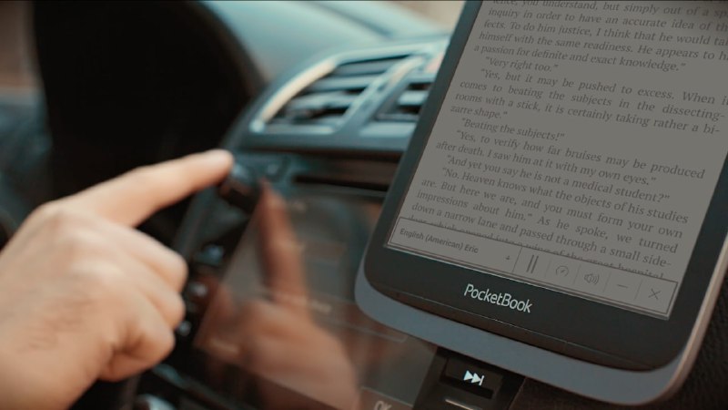 PocketBook users enjoy ReadSpeaker voices reading aloud in the car