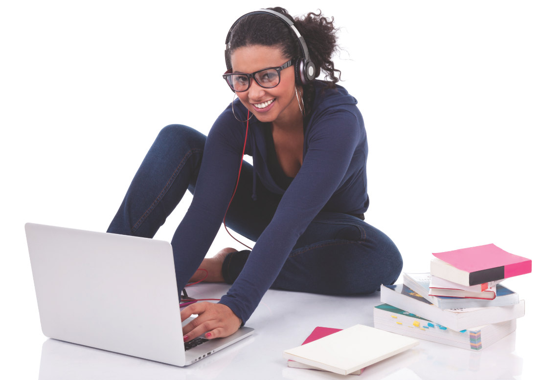 Women working on a computer