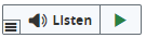 Screenshot of listen button